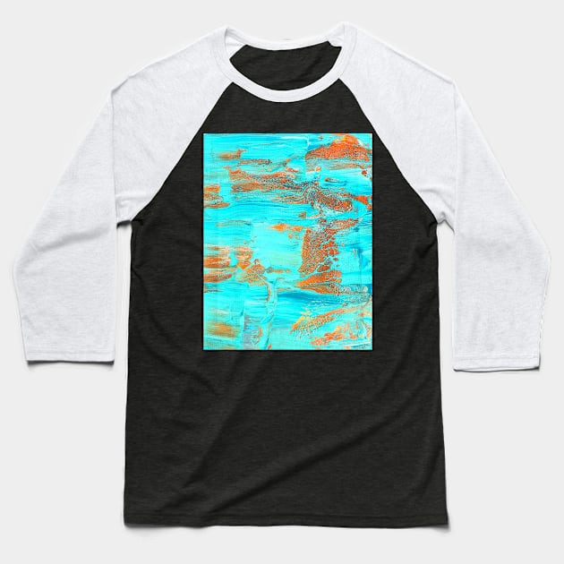 Pacific Waves Baseball T-Shirt by laceylschmidt